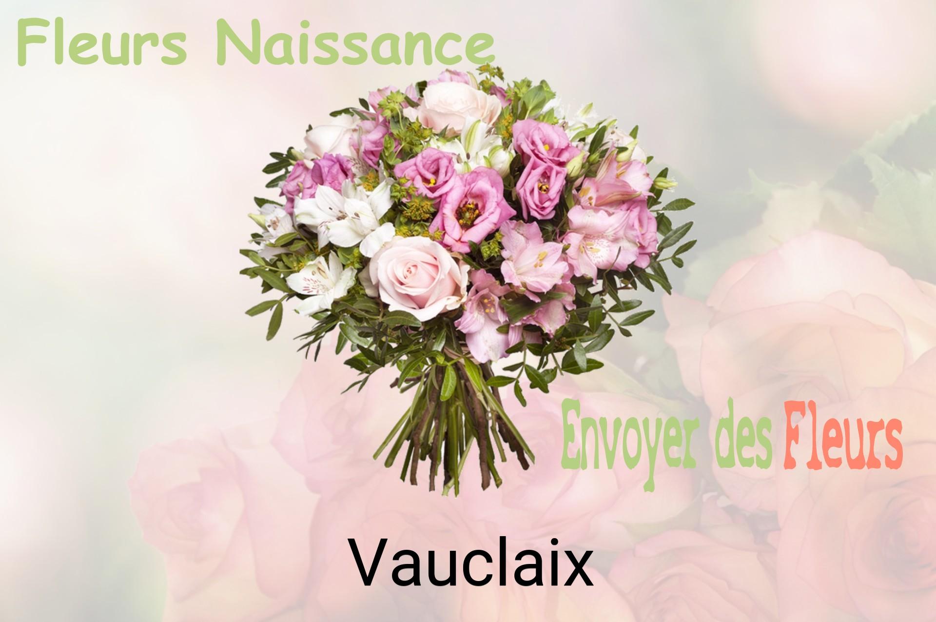 Bouquet de fleurs de naissance livré à Vauclaix